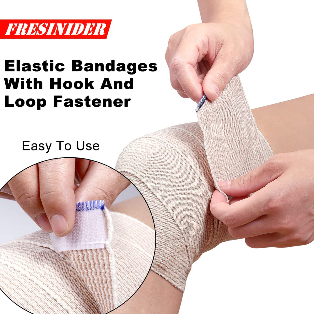 FRESINIDER bandage wrapped on wrist demonstrating quick, secure daily support during workouts