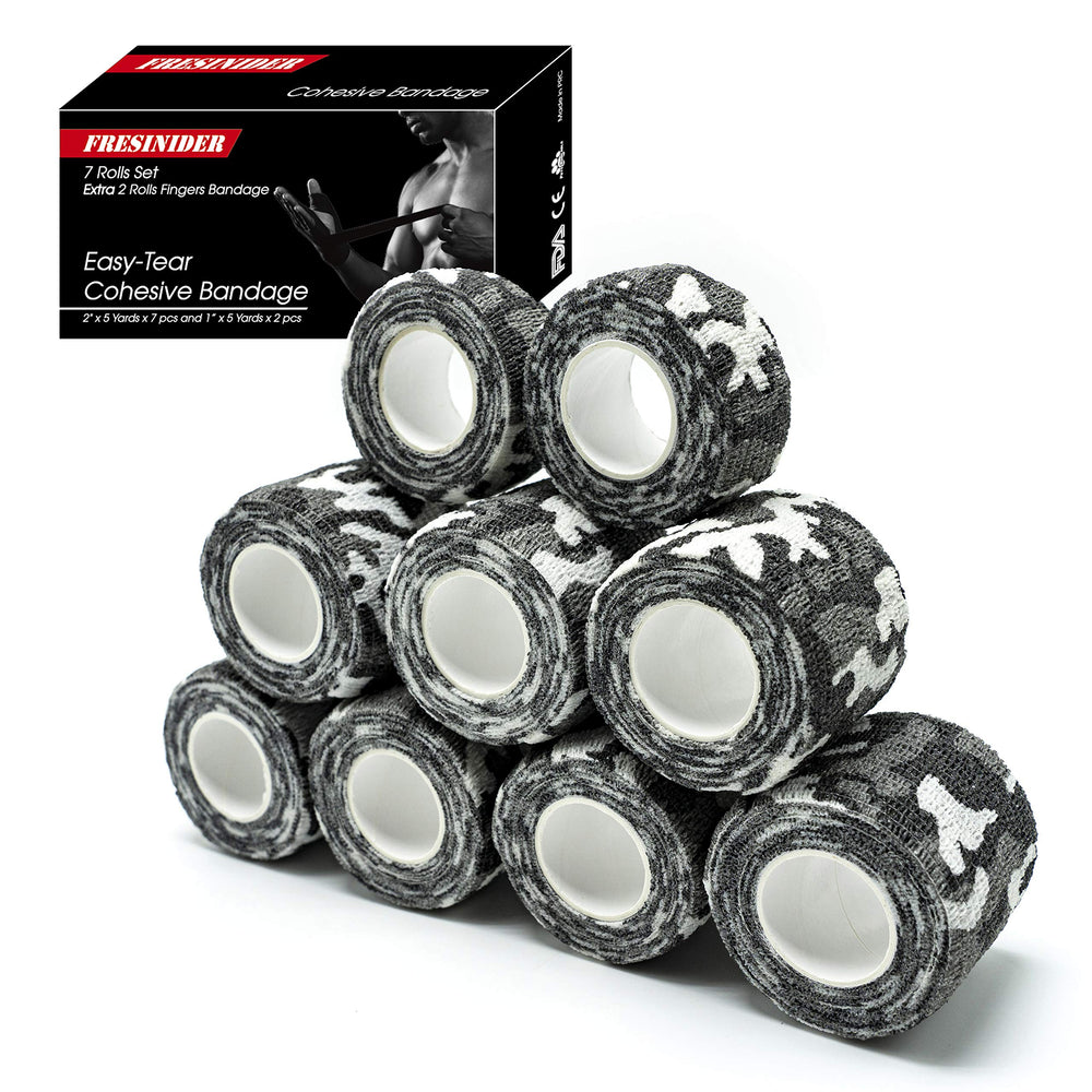 FRESINIDER city camo bandage rolls for quick on-the-go wrapping