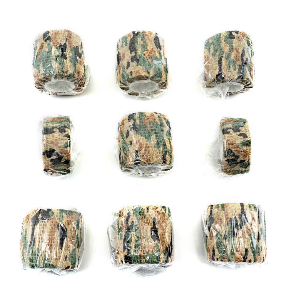 FRESINIDER cohesive wrap designed for pet care in woodland camo