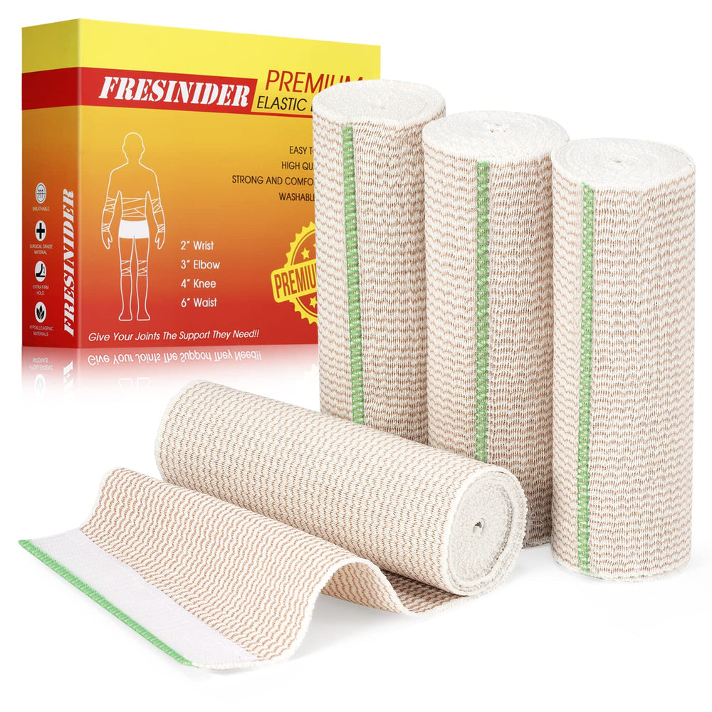 FRESINIDER bandage close-up showing touch closure for secure, adjustable support during activity