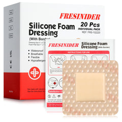 FRESINIDER silicone-foam-dressing-border provides gentle wound coverage with secure adhesion.