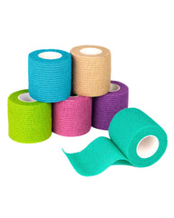FriCARE self-adhesive bandage wrap close-up showing self-sticking fabric for easy secure fit