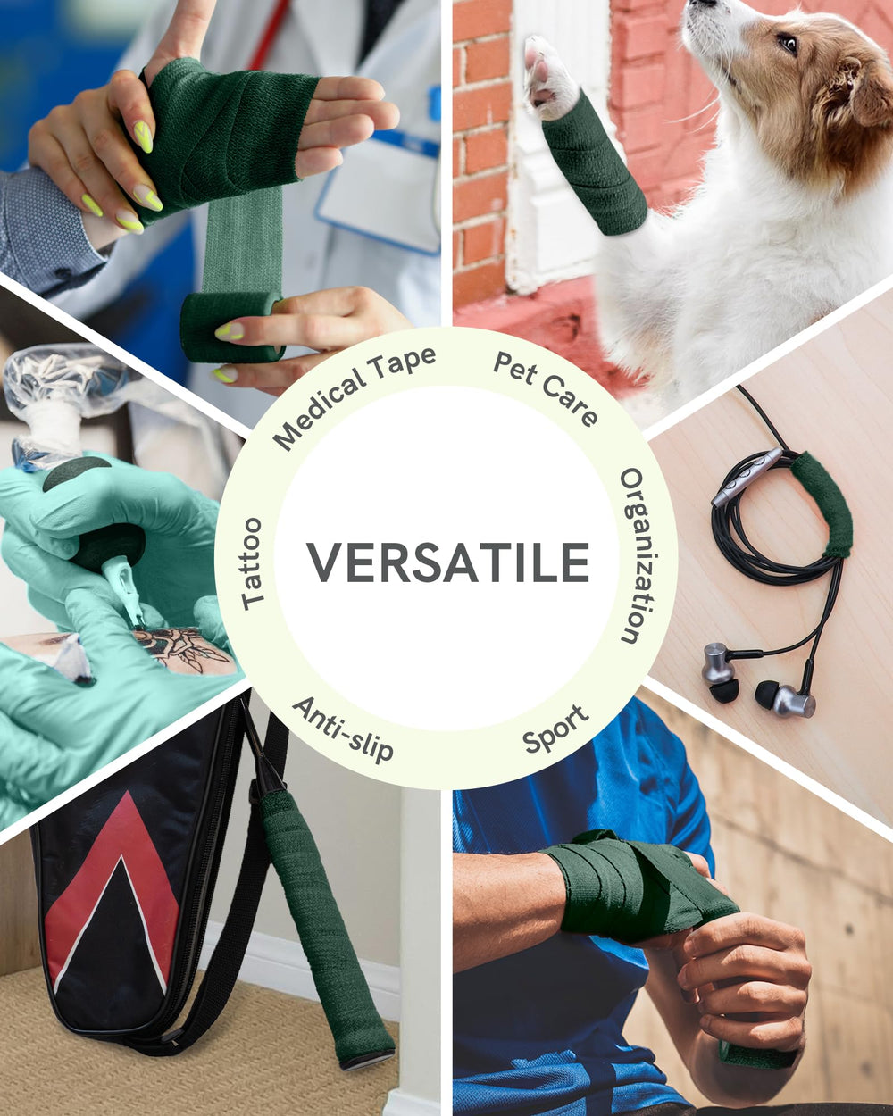 Latex-free FriCARE bandage fabric minimizes irritation for sensitive skin