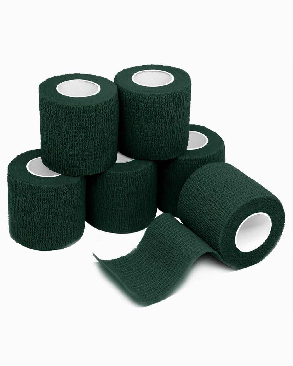 FriCARE self-adhesive bandage wrap in hunter green, stretchy and secure for active care
