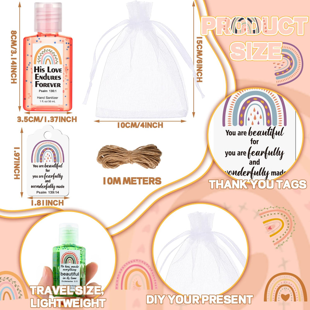 Frienda card with scripture complements the sanitizer gift