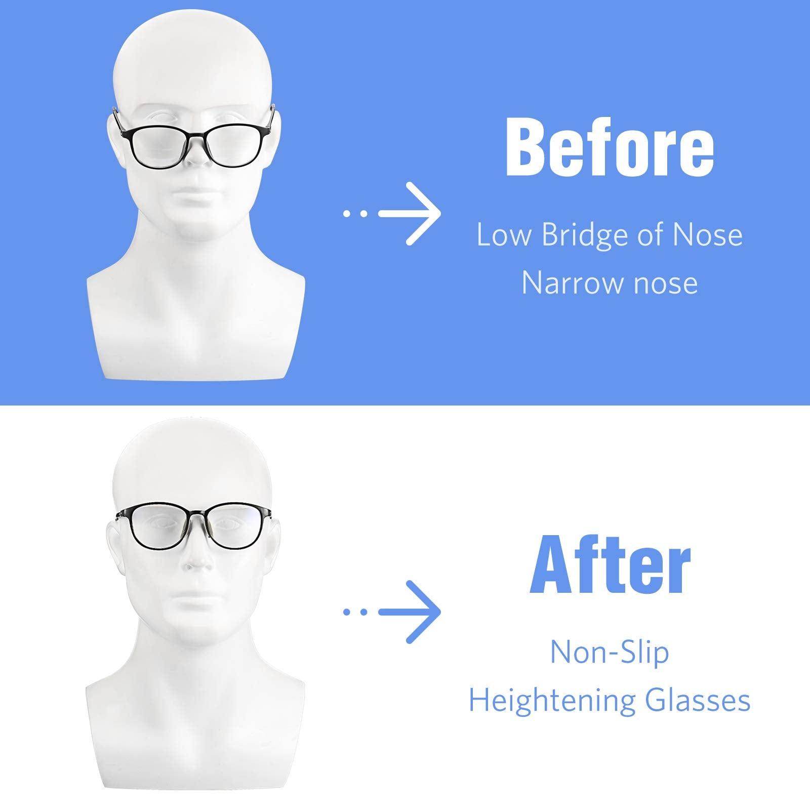 Frienda nose pads are compatible with most glasses styles.