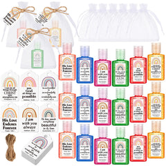 Frienda rainbow Bible verse hand sanitizer for on-the-go cleansing