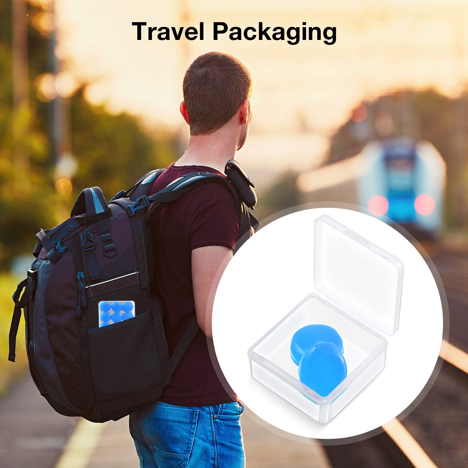 Frienda travel storage boxes keep ear plugs clean and organized