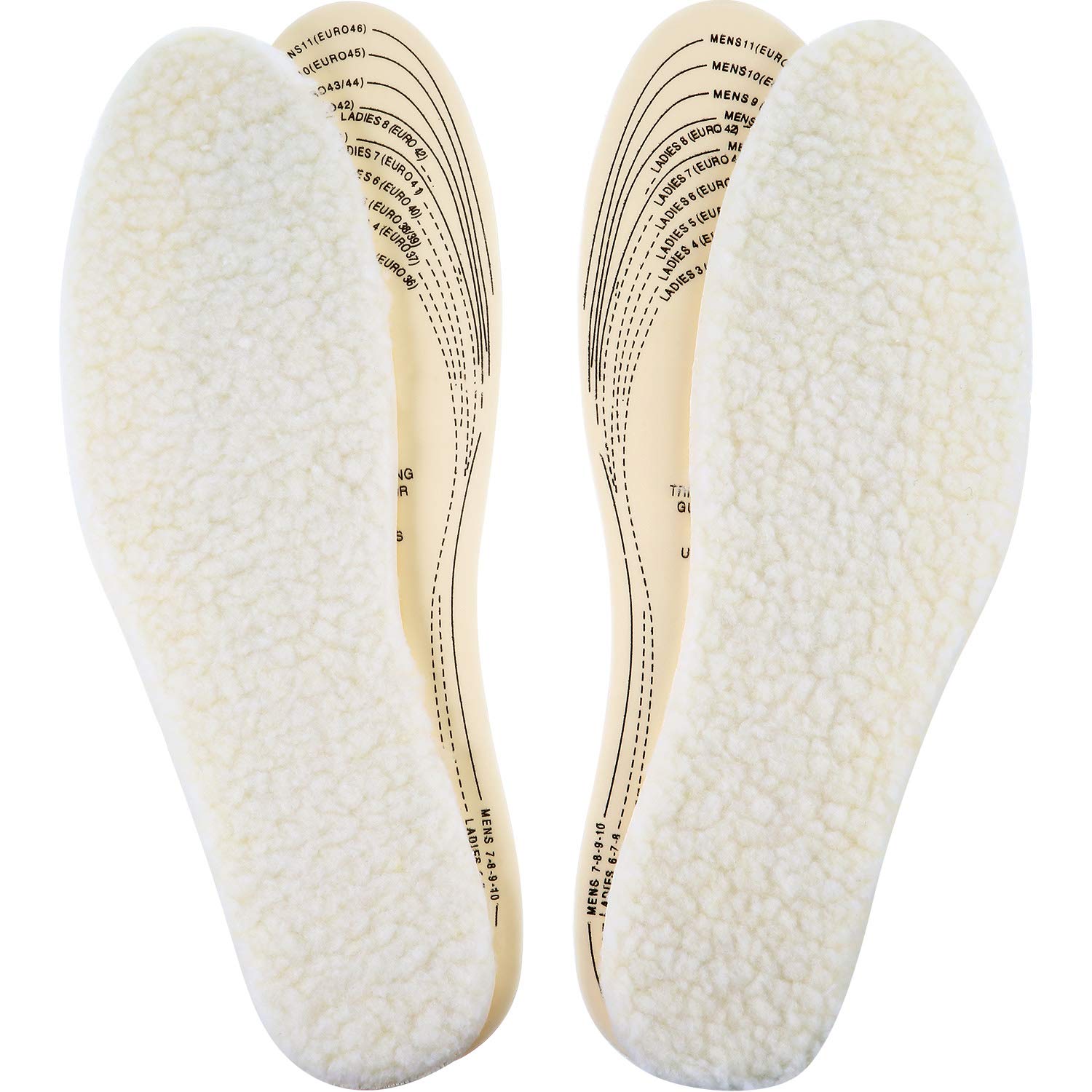 Frienda wool insoles pack of 2 pairs adds warm, cozy comfort to winter shoes.