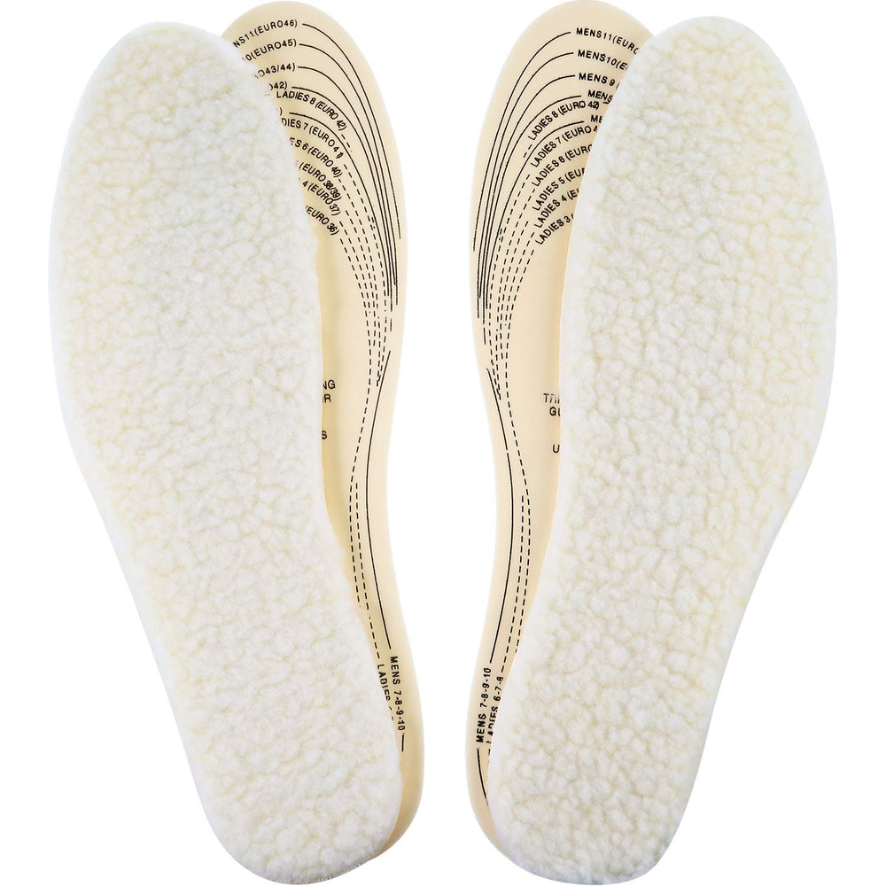 Frienda wool insoles pack of 2 pairs adds warm, cozy comfort to winter shoes.