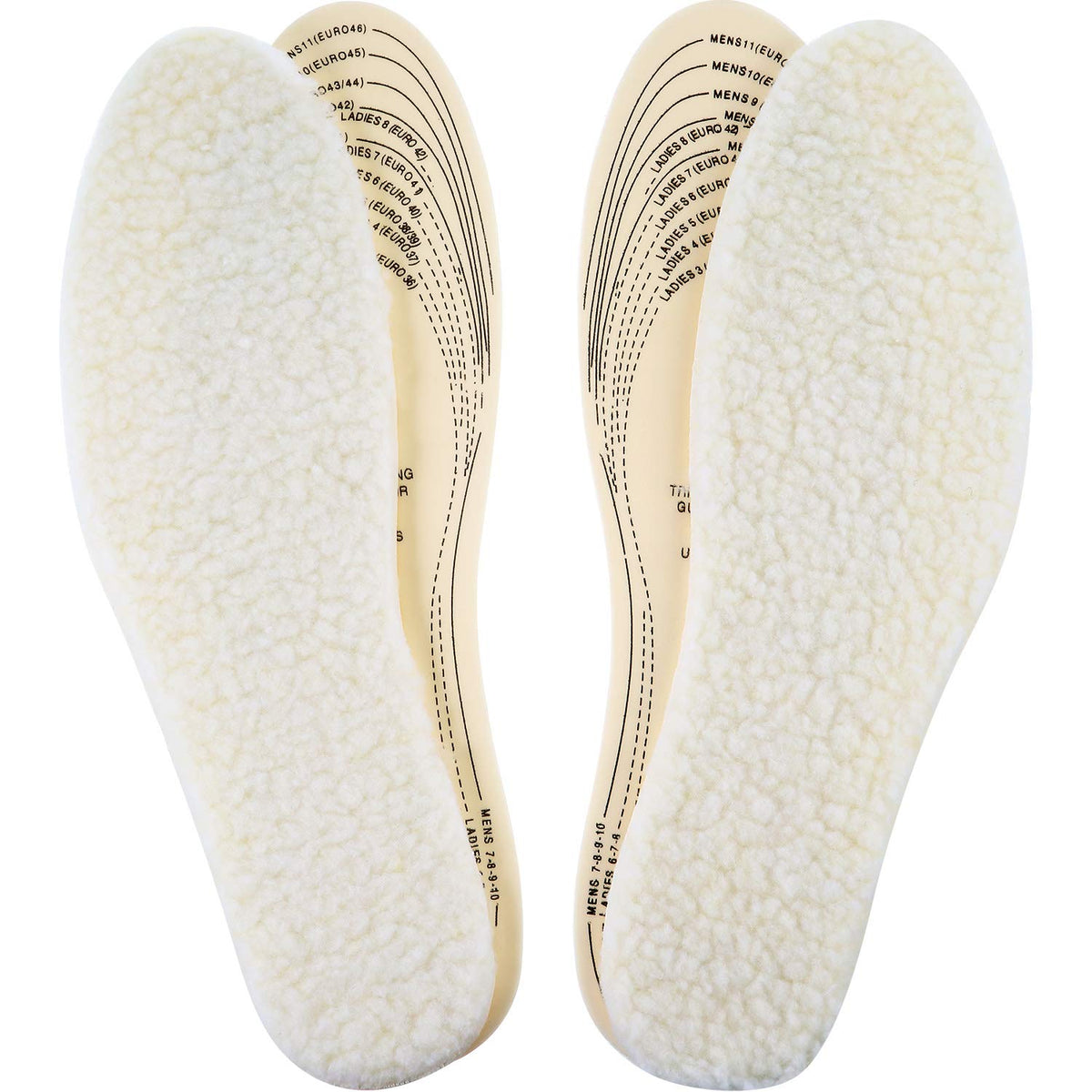 Frienda wool insoles pack of 2 pairs adds warm, cozy comfort to winter shoes.