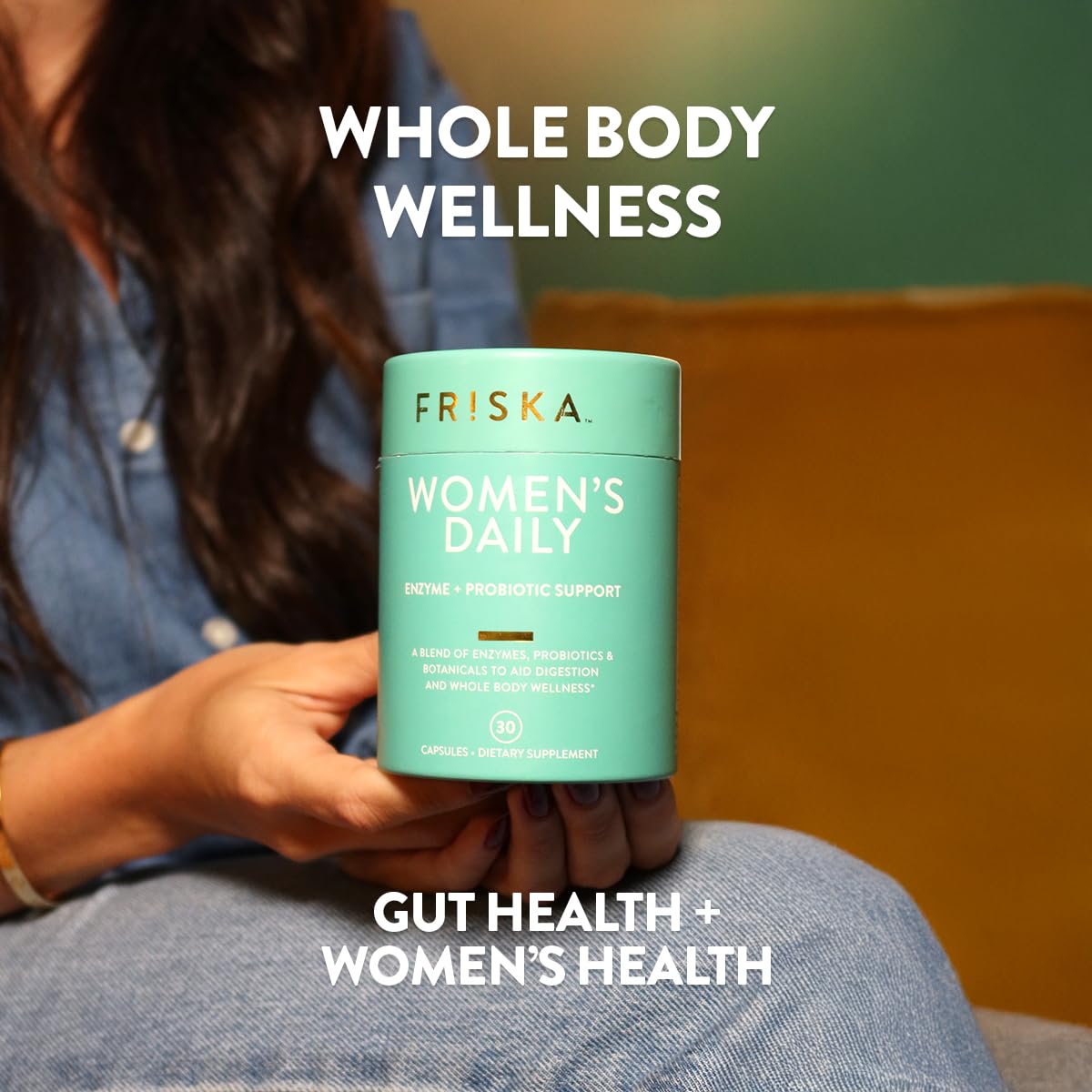 FRISKA Women's Daily usage before meal demonstrates recommended routine.