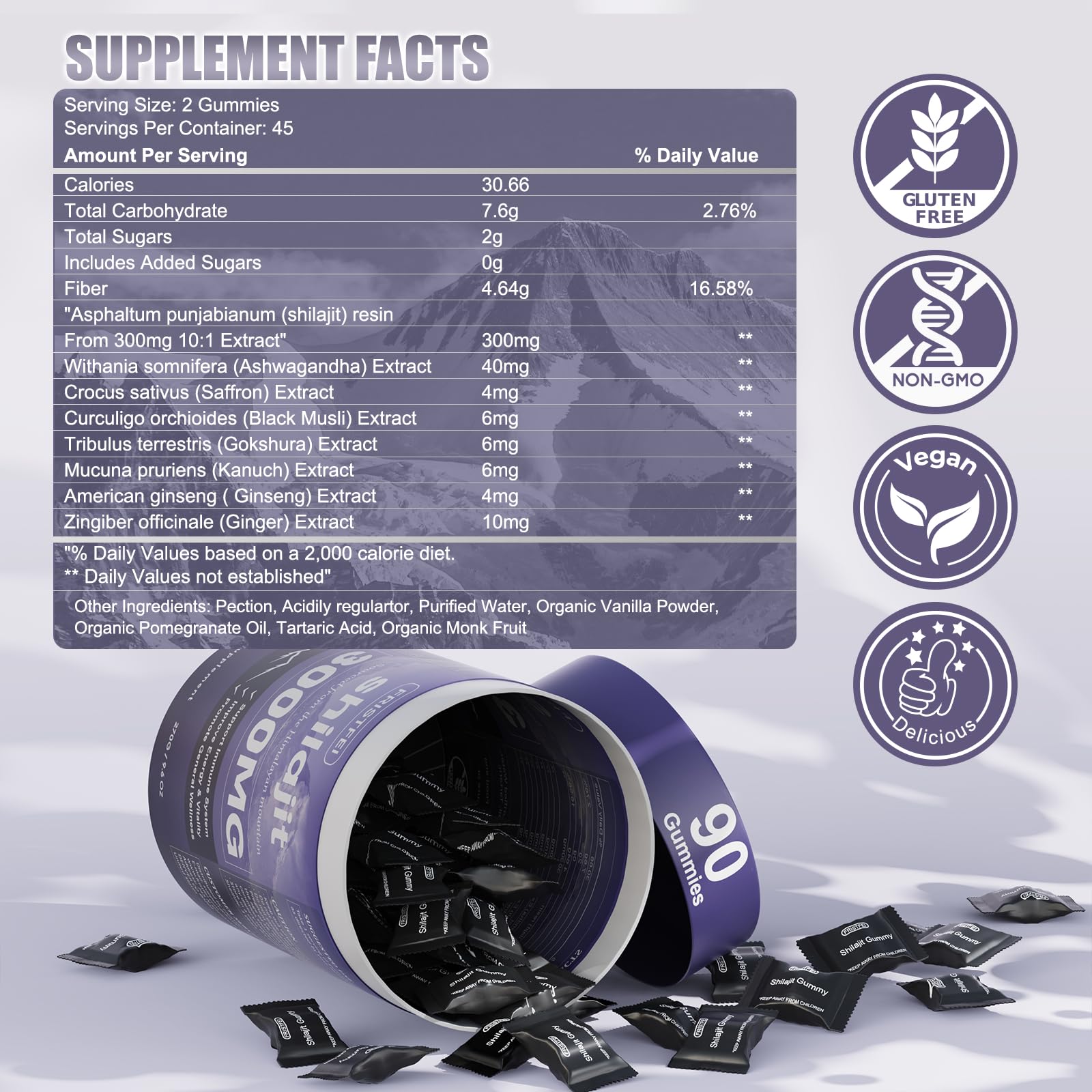 Fristfei Shilajit Gummies individual pack enables travel-friendly supplementation.