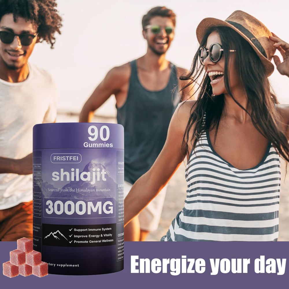 Fristfei Shilajit Gummies individually packaged for freshness.