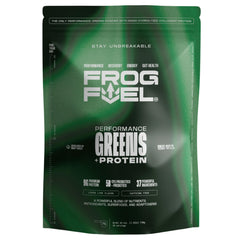 Frog Fuel Performance Greens bottle with lemon-lime flavor for on-the-go recovery