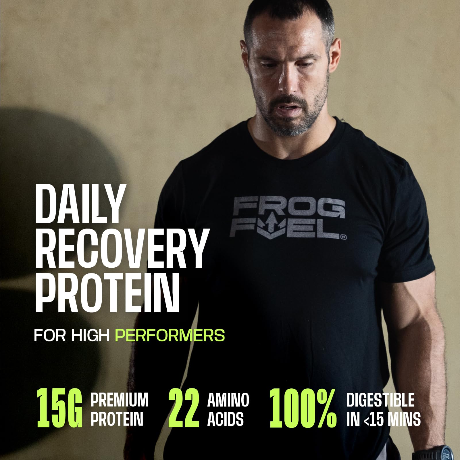 Frog Fuel Power Berry packet – grab-and-go post-workout nutrition.