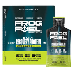 Frog Fuel Power Shot berry 1oz pack, grab-and-go fueling.