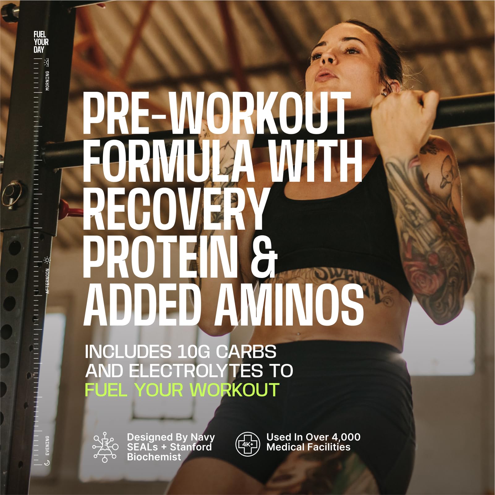 Frog Fuel Ultra energy packet in hand for a rapid pre-workout boost