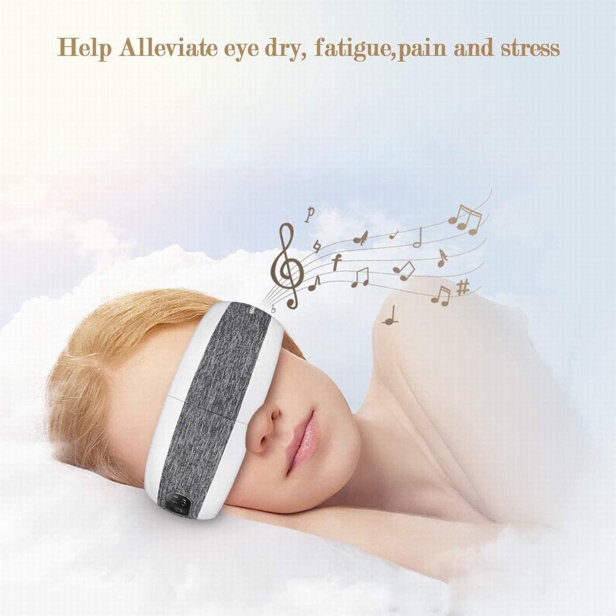 Fronnor eye massager shows simple one-button control for quick relief