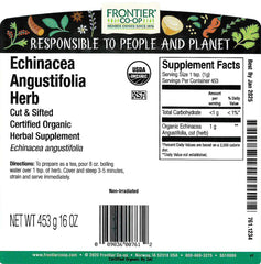 Frontier Co-op echinacea angustifolia dried herb for versatile herbal blends and wellness rituals
