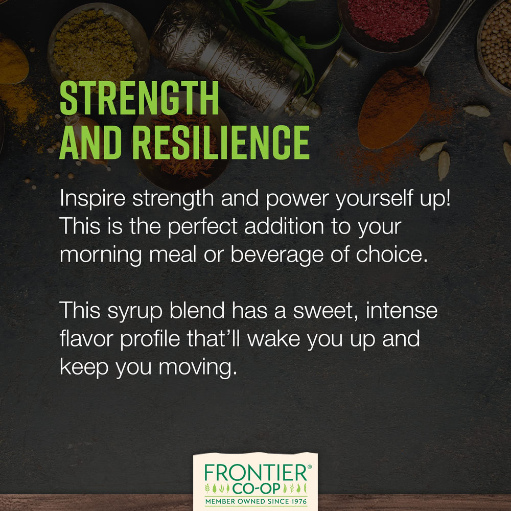 Frontier Co-op elderberry syrup preparation step implies quick homemade blends.