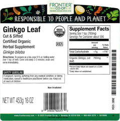 Ginkgo leaf cut and sifted for easy prep and consistent flavor.