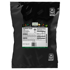 Frontier Co-op Organic Psyllium Husk bottle shows gluten-free whole husk ideal for thickening