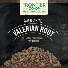 Frontier Co-op valerian root tea setup highlighting calming aroma