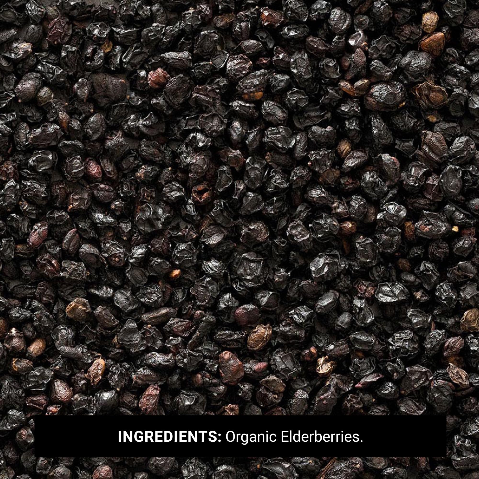 Frontier Elderberries tea cup usage emphasizes flavorful infusion and aroma.