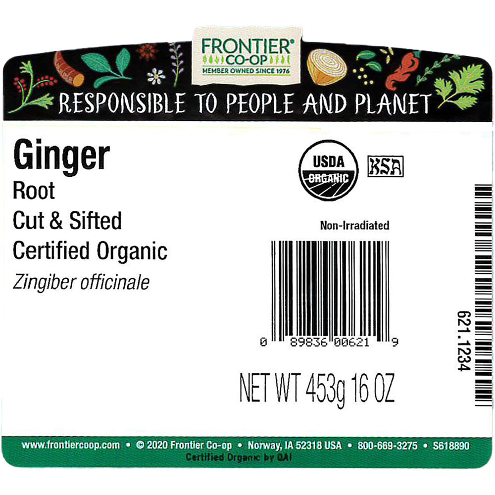 Frontier Co-op bulk ginger root for quick, vibrant flavor in sauces and stir-fries.
