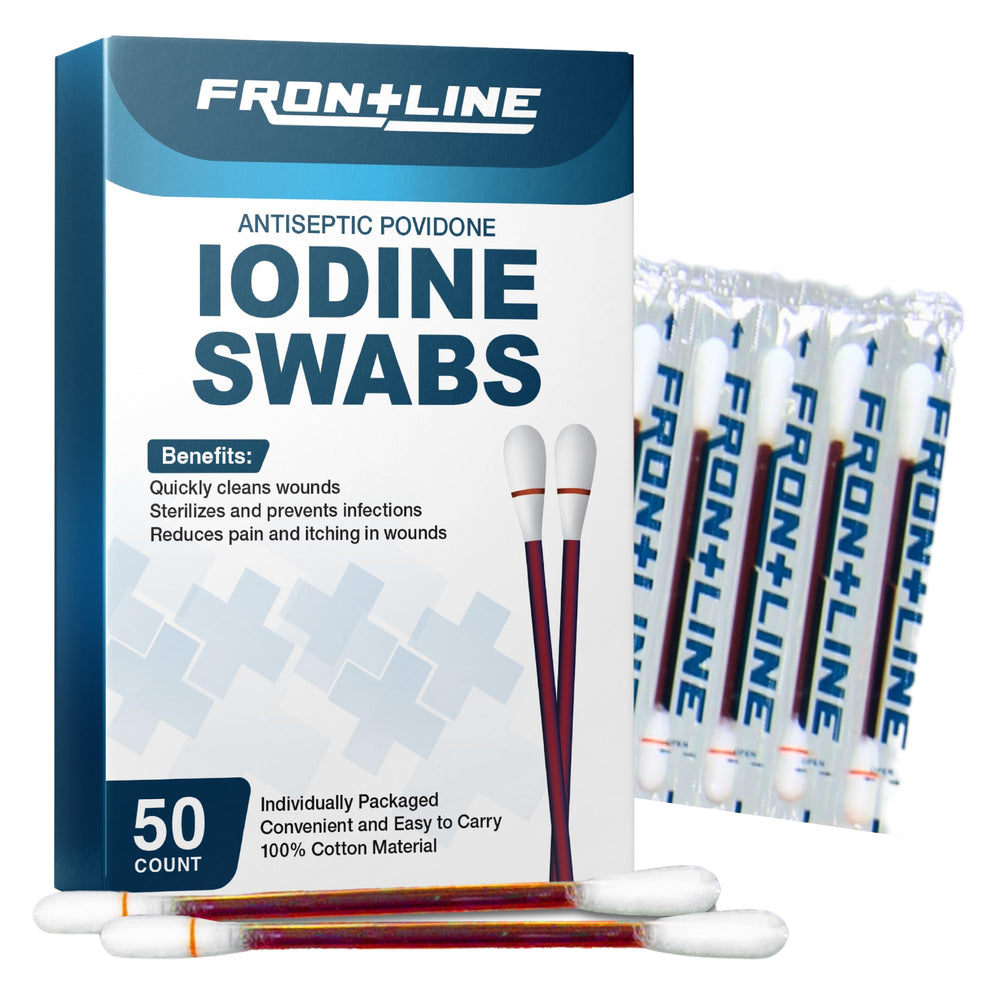 FrontLine botiquín esencial para primeros auxilios y cuidado básico.