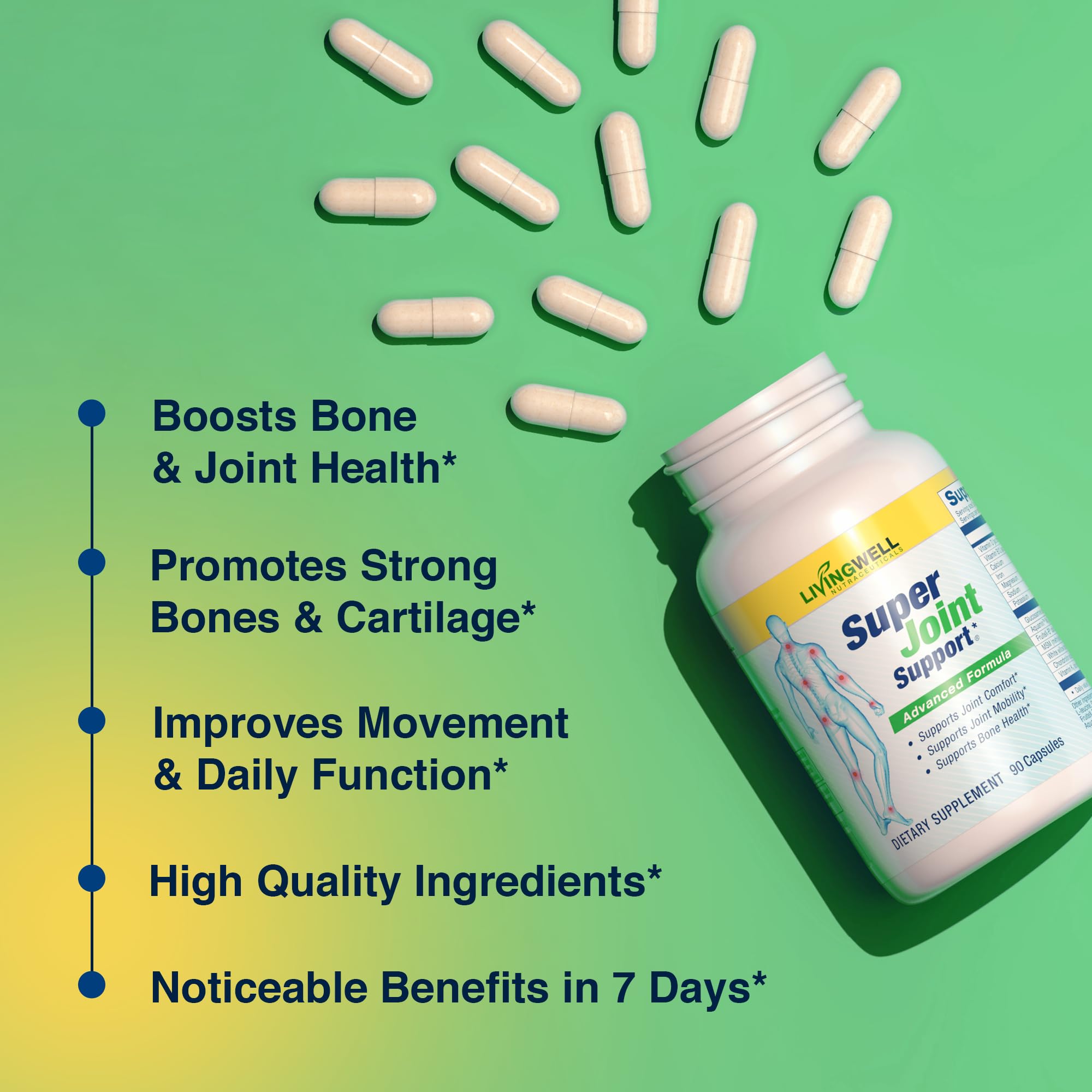FruiteX-B calcium fructoborate capsules illustrating mobility benefits.