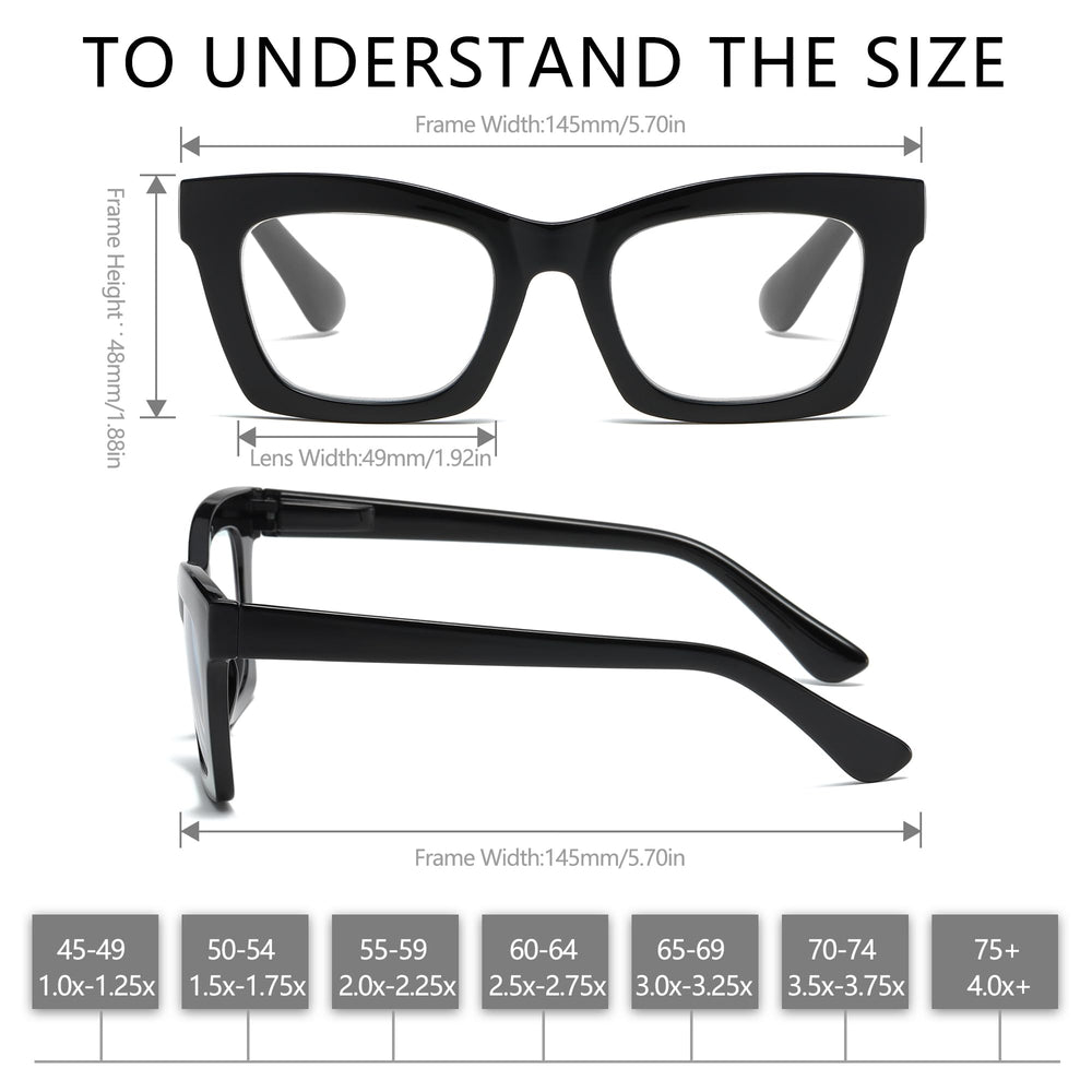 FSRTEP Oprah Readers durable frame material for lasting usage.