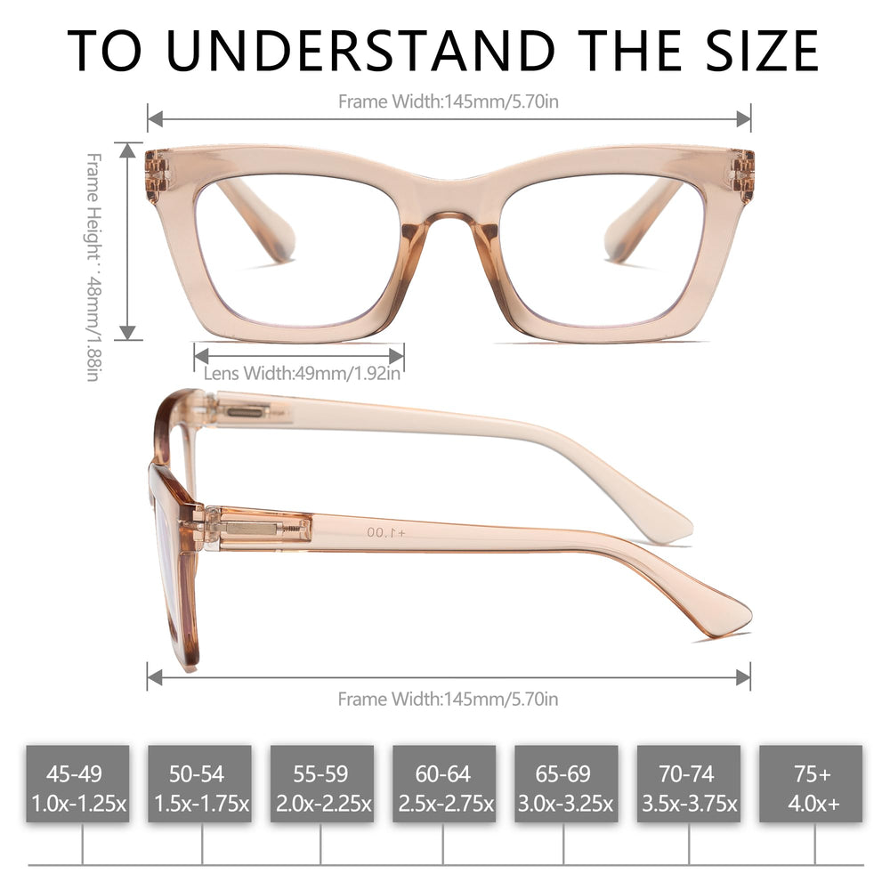 FSRTEP Oprah Style Readers stylishly complement a range of outfits.