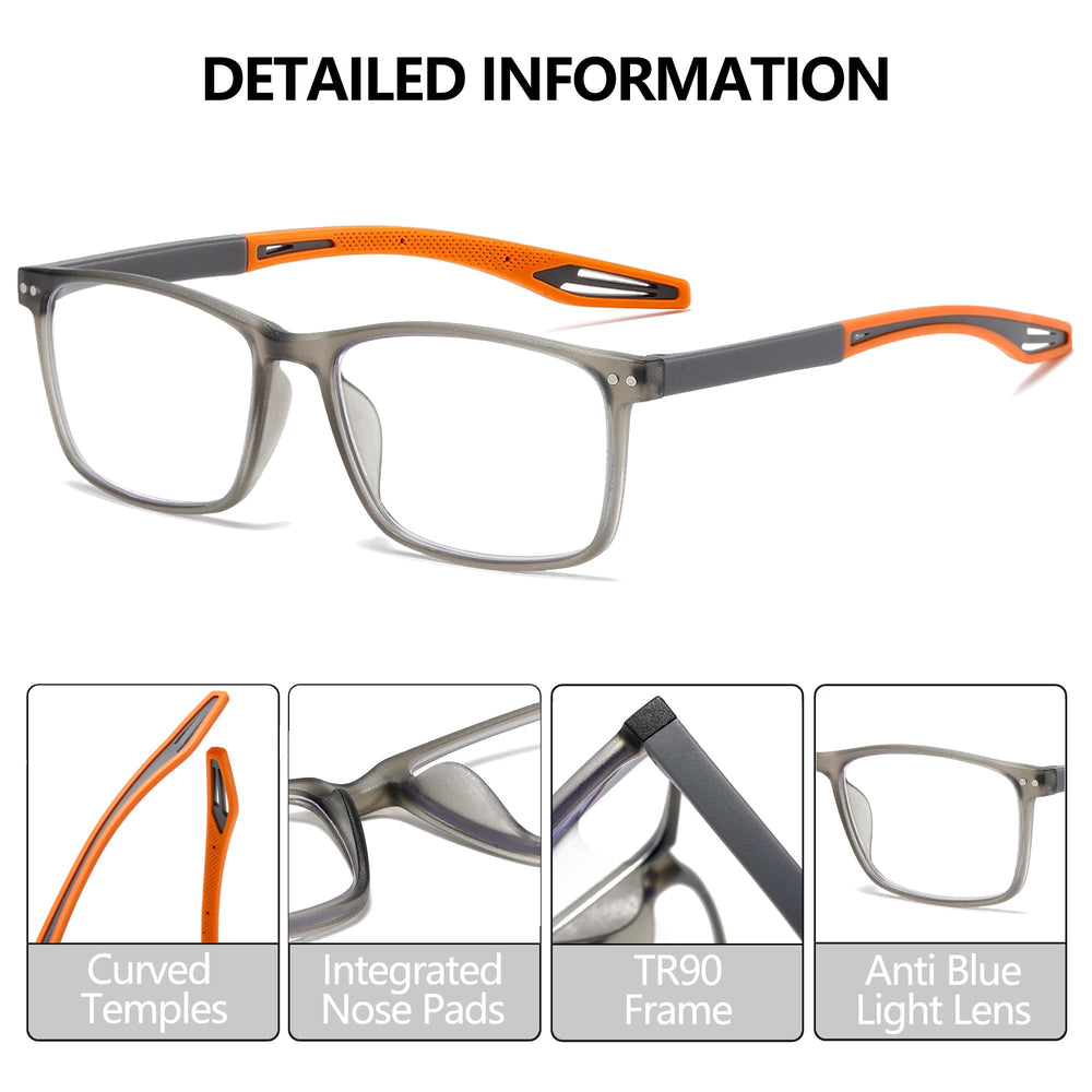 FSRTEP blue light blocking glasses protect eyes during screen time