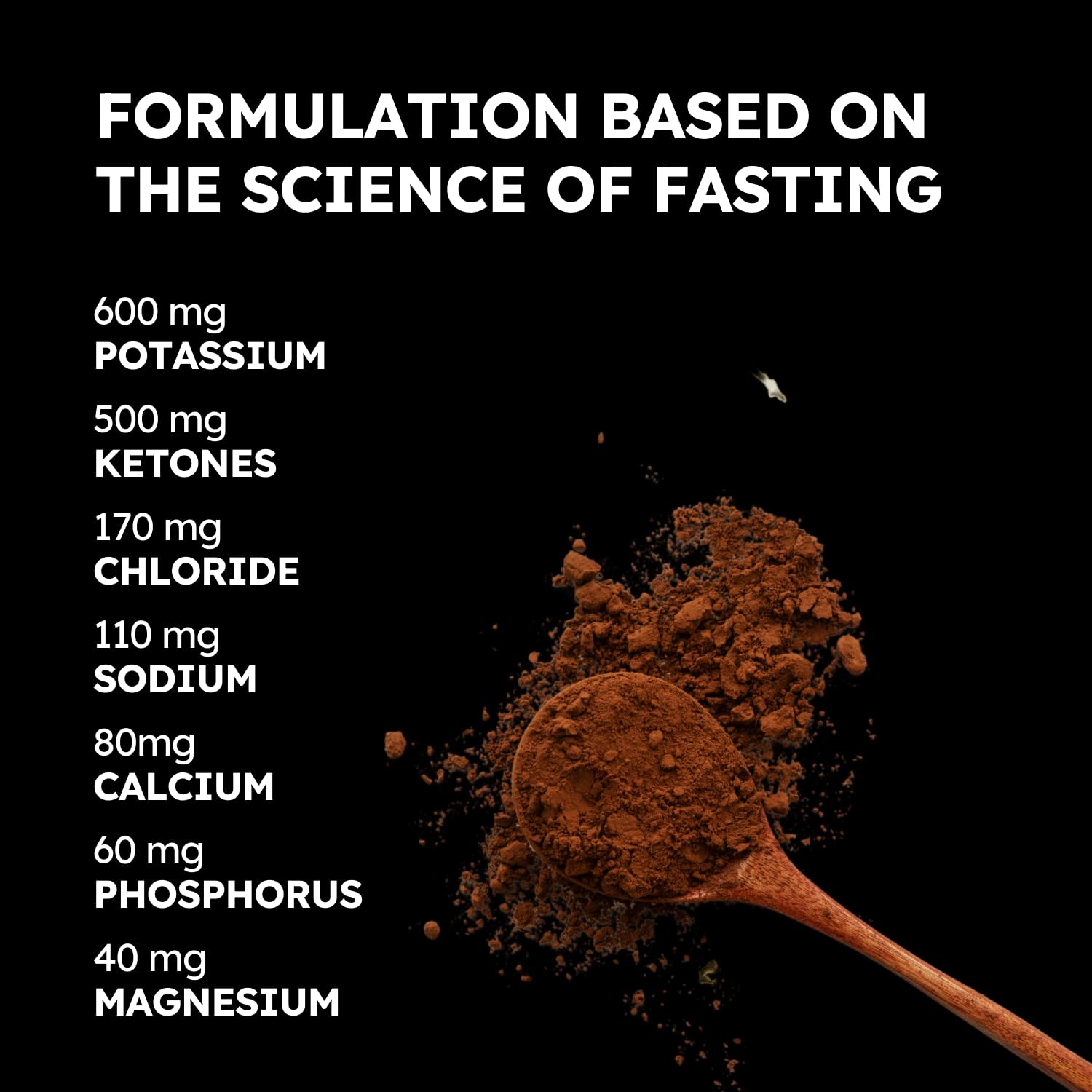 FSTN Chocolate Electrolytes powder scoop enables quick, convenient preparation anywhere.