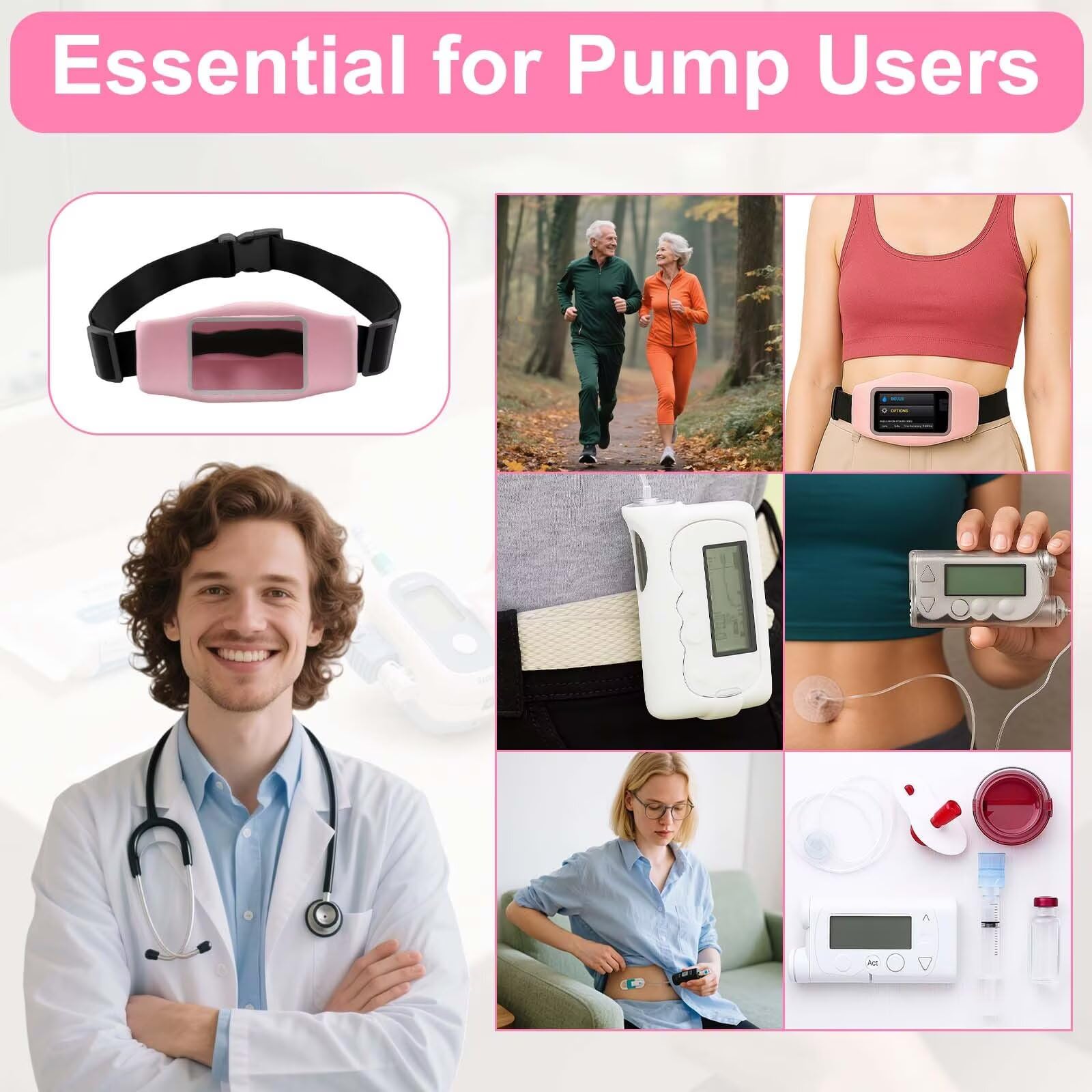 FSUHHIAD insulin pump belt convenient for outdoor activities and daily wear.