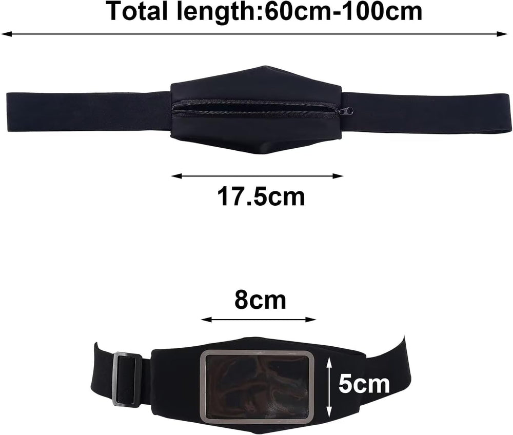 FSUHHIAD insulin pump belt side view with adjustable strap for a snug fit.
