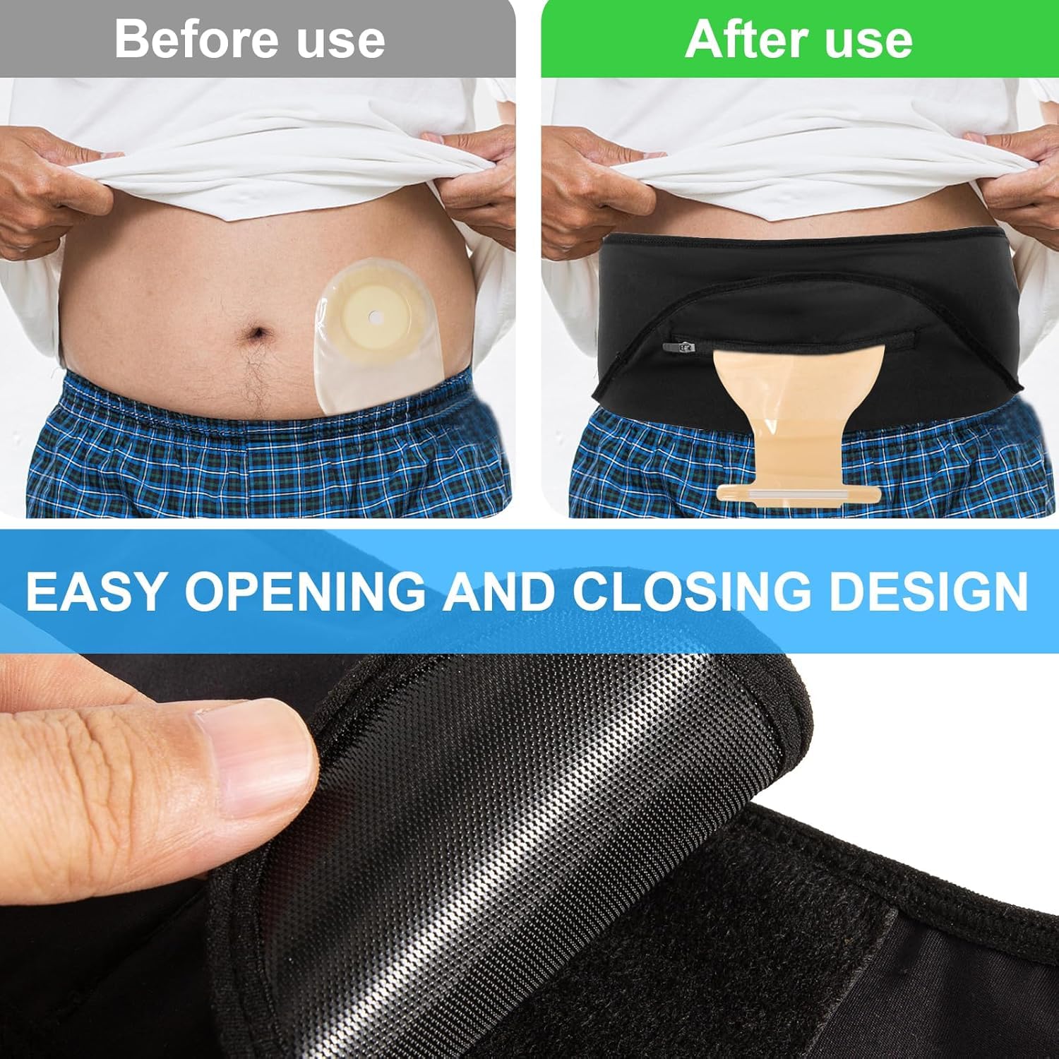 FSUHHIAD ostomy belt water-ready fabric for swimming and water activities