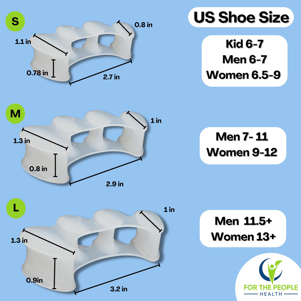 For The People Health toe separators close-up silicone demonstrates durability and flexibility.