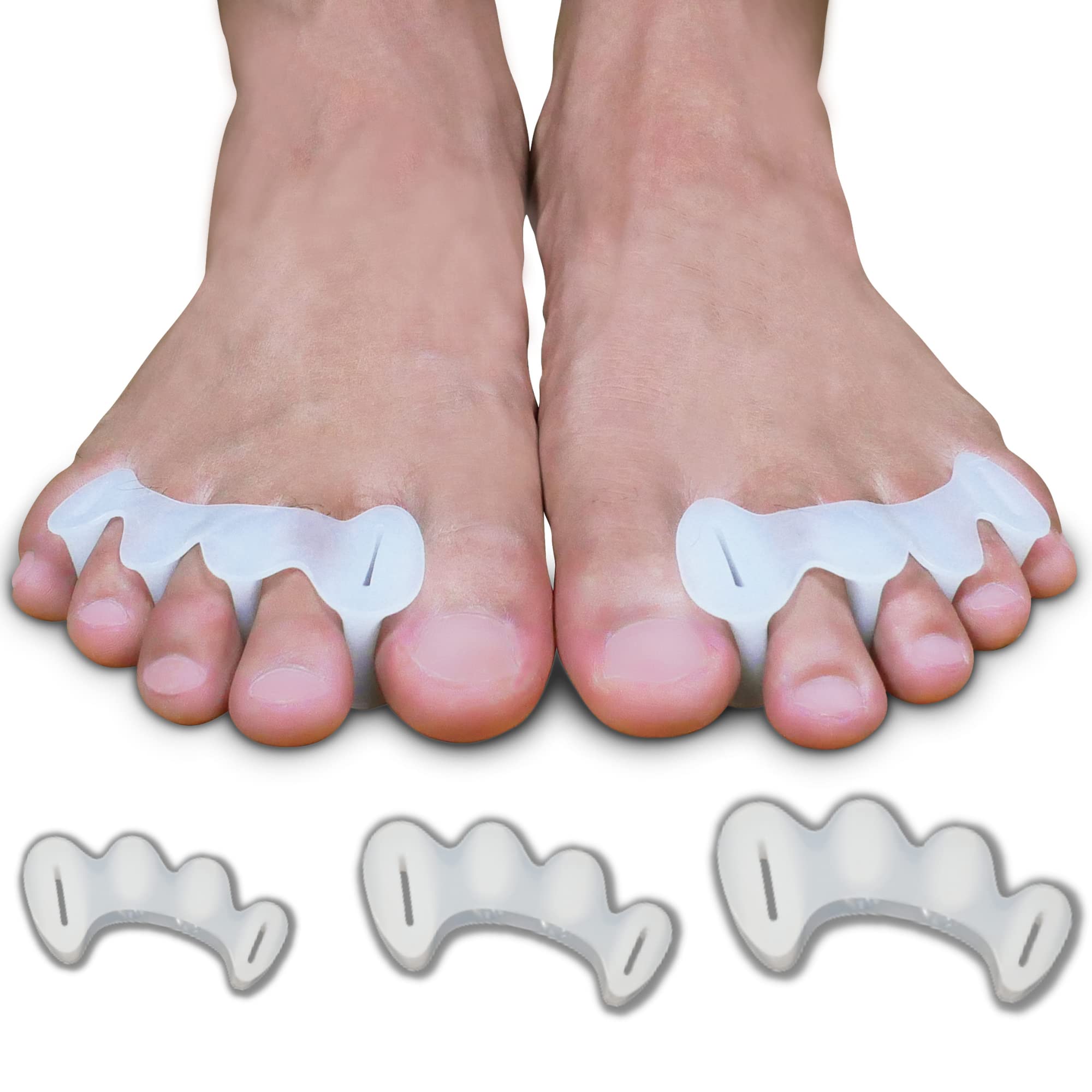 For The People Health toe separators packaging shows unisex design for daily use.