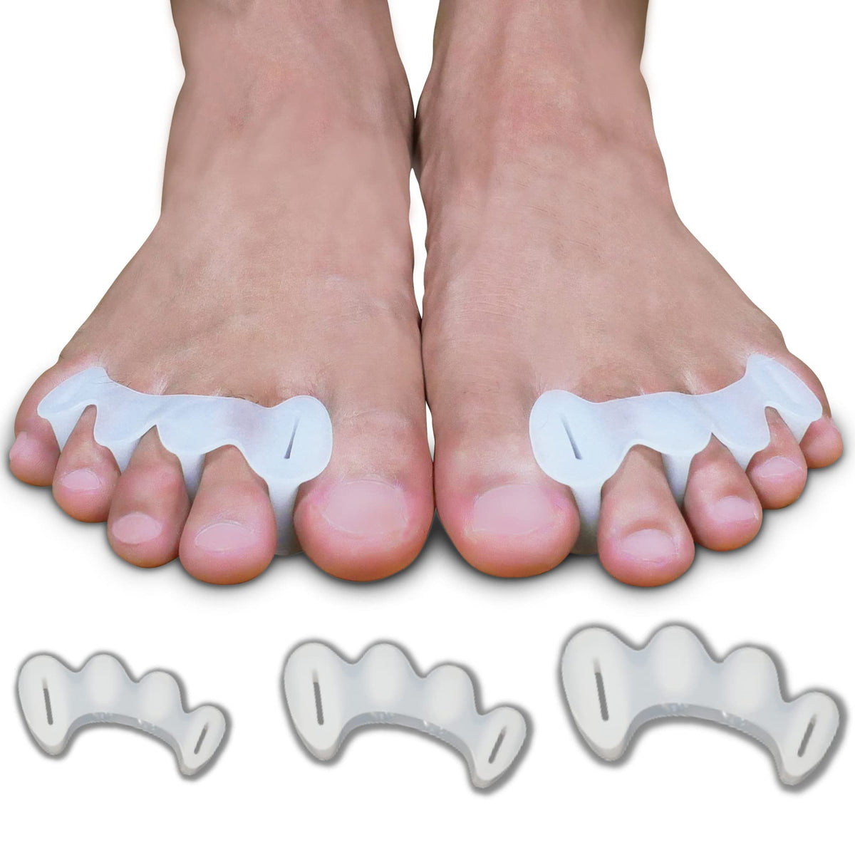 For The People Health toe separators packaging shows unisex design for daily use.
