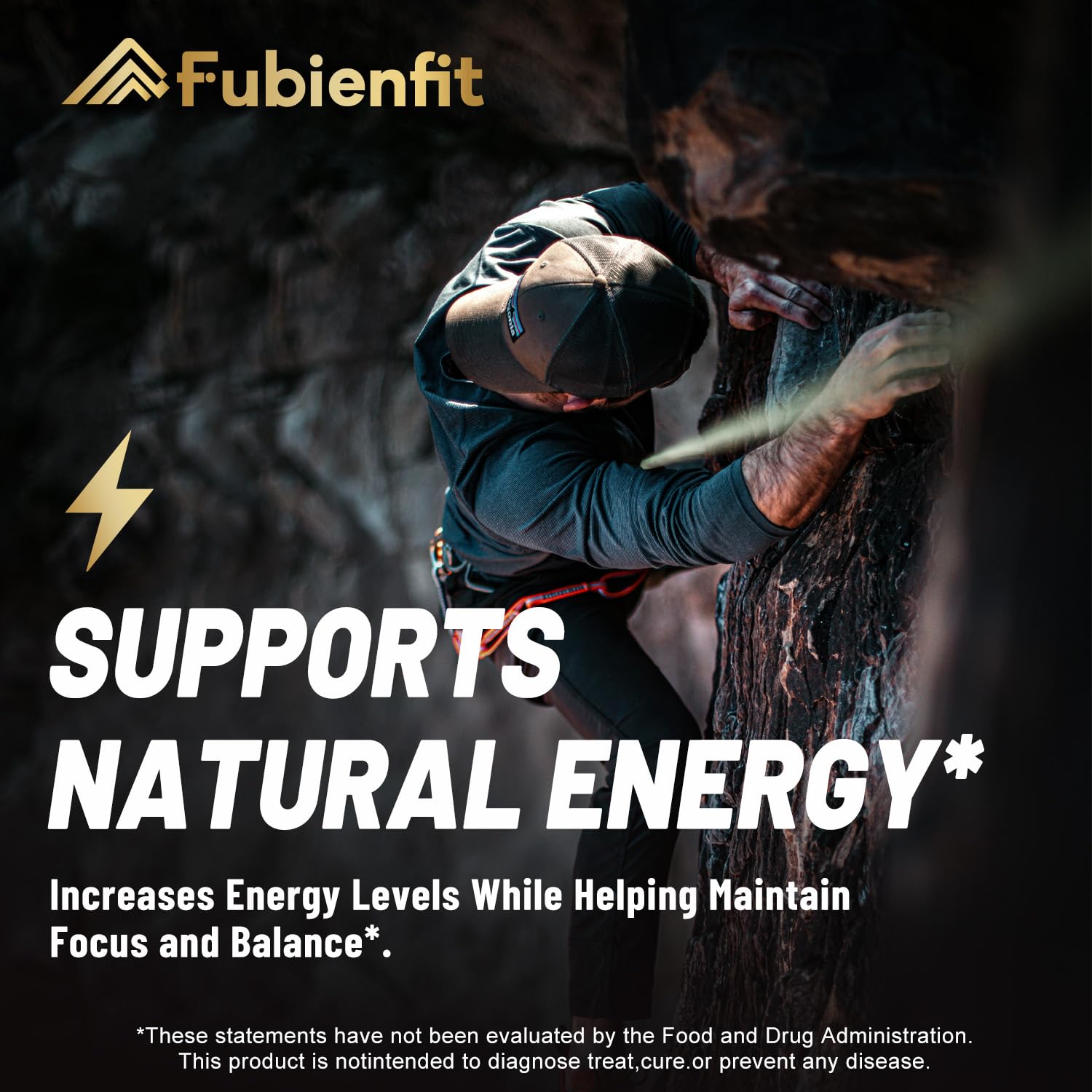 Fubienfit gluten-free and non-GMO label on Shilajit Capsules for clean nutrition.