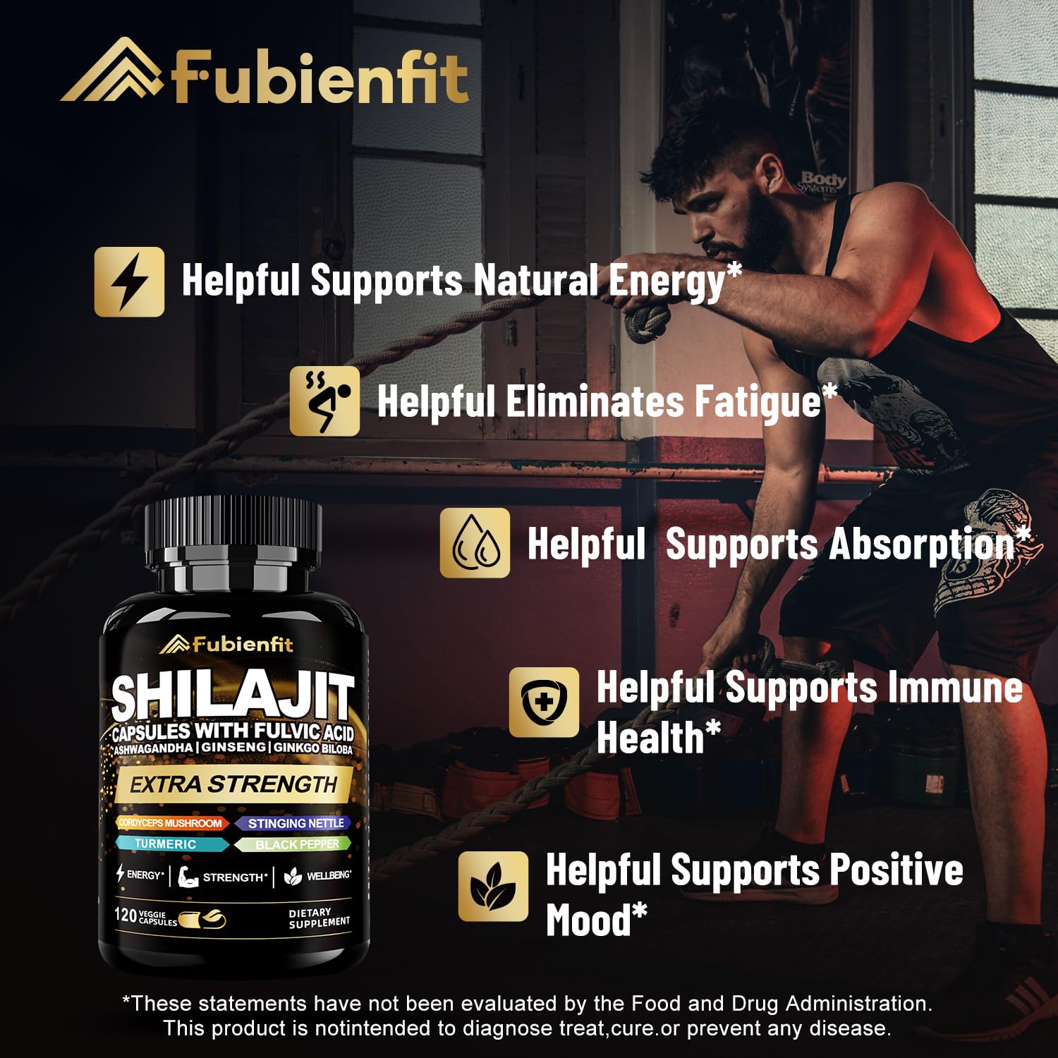Fubienfit nano-filtered Shilajit at 300 mg per serving for potency and smooth taste.