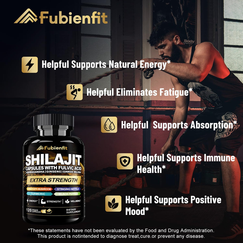 Fubienfit nano-filtered Shilajit at 300 mg per serving for potency and smooth taste.