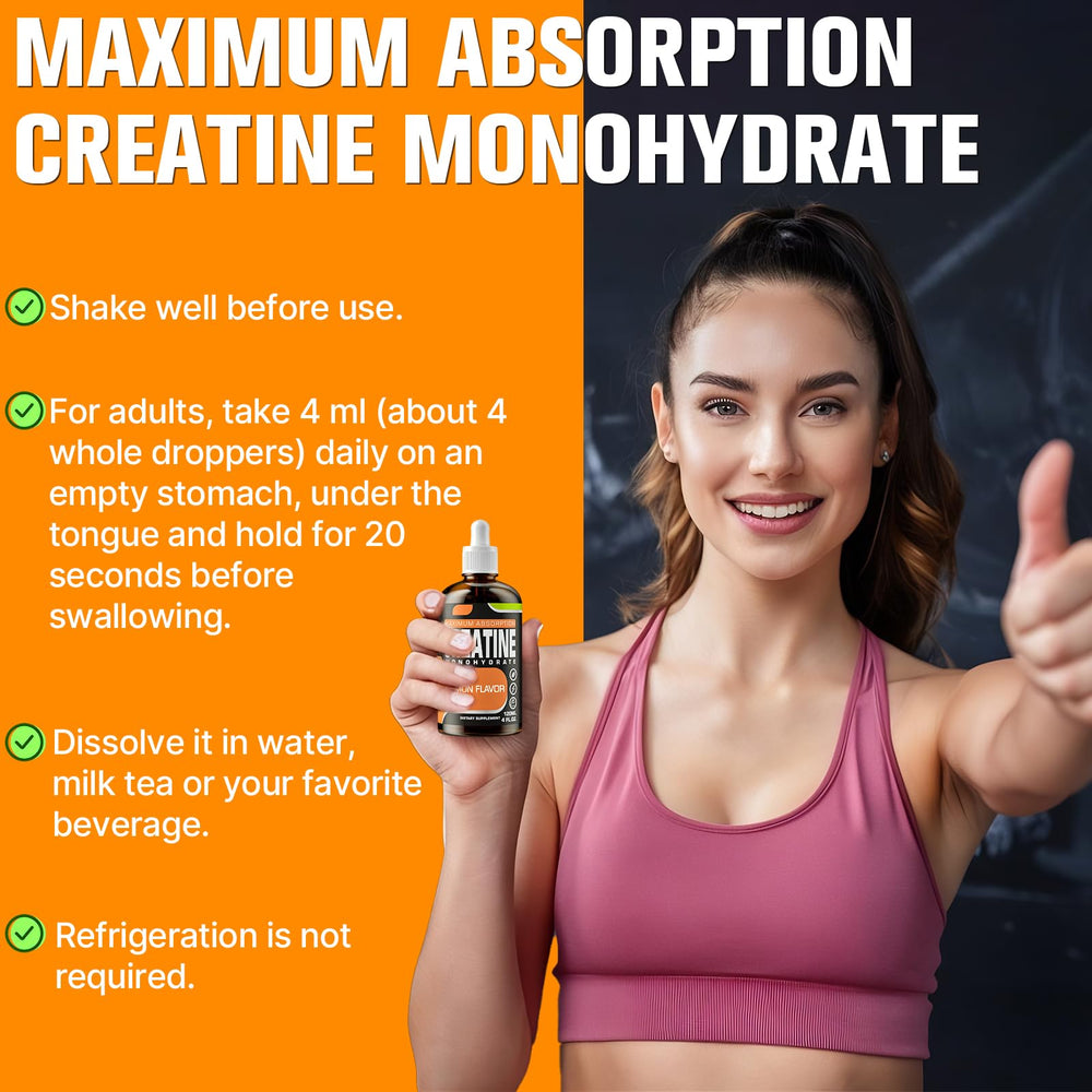 Fubkerm Creatine Liquid 2 ml dose illustration for quick uptake