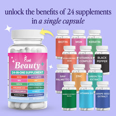 Fuel Beauty+ 24in1 bottle side view for daily beauty support