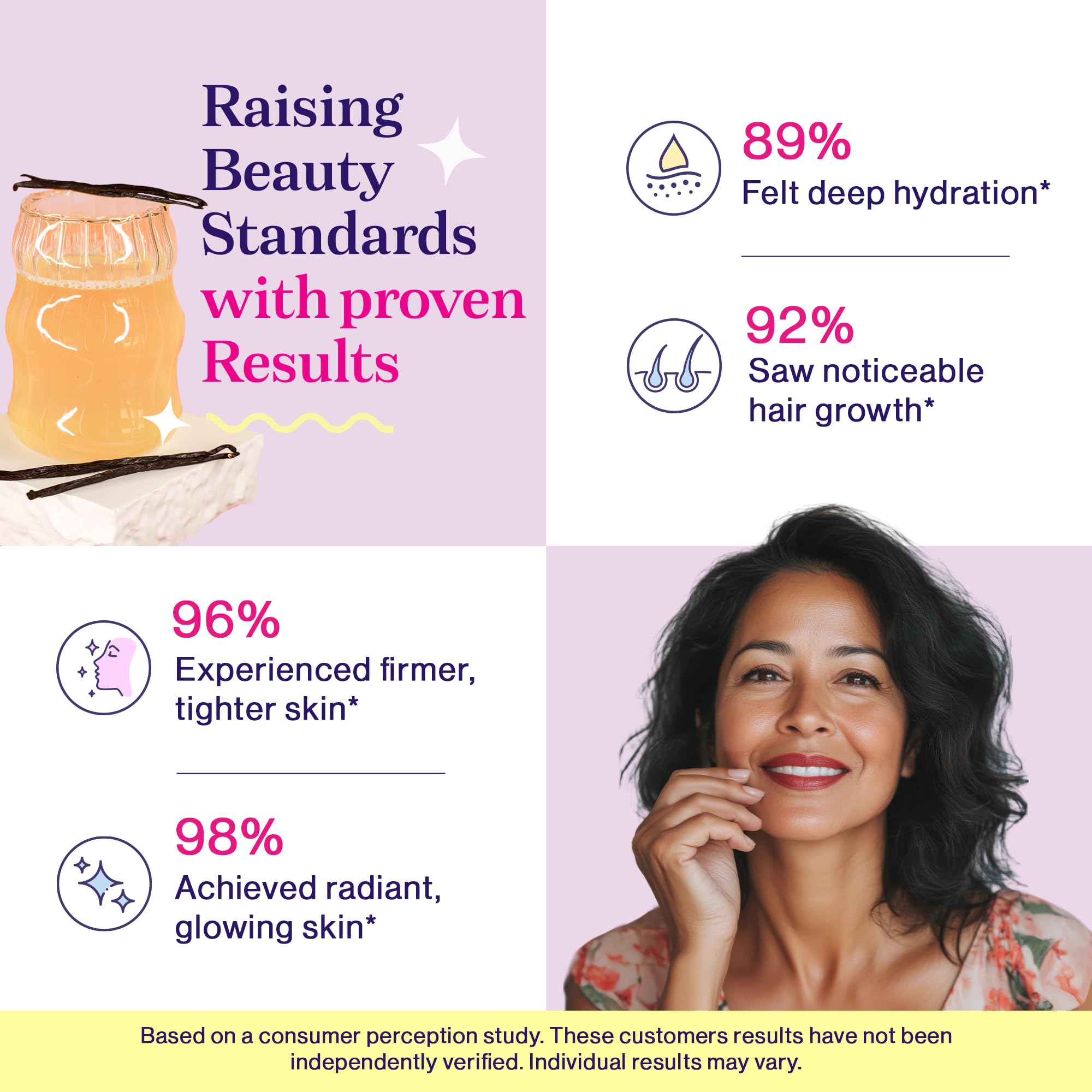 Fuel collagen with B vitamins and L-theanine for energy and calm focus.