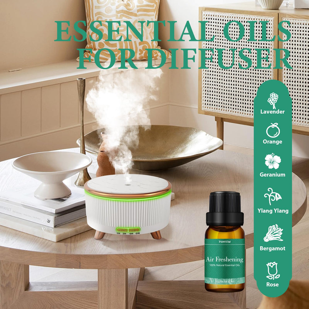 FUHITIM diffuser setup scene enhances living space ambiance with aroma oils.