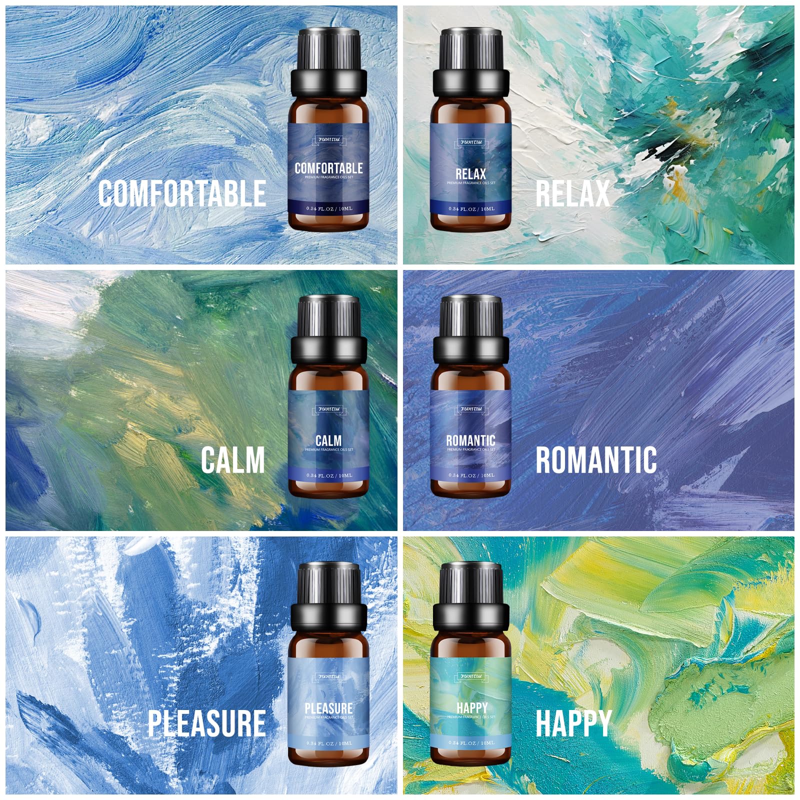 FUHITIM Relax Set Lavender Herbal bottle with calming notes for spa-like ambience.